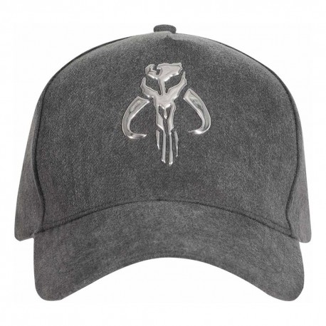Gorra de béisbol gris de Star Wars con emblema plateado