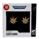 Gemelos Chaos Warhammer 40,000 en dorado