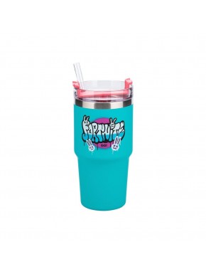 Vaso Tumbler de Fortnite con paja y diseño llamativo