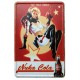Cartel de metal Fallout Nuka Cola Girl
