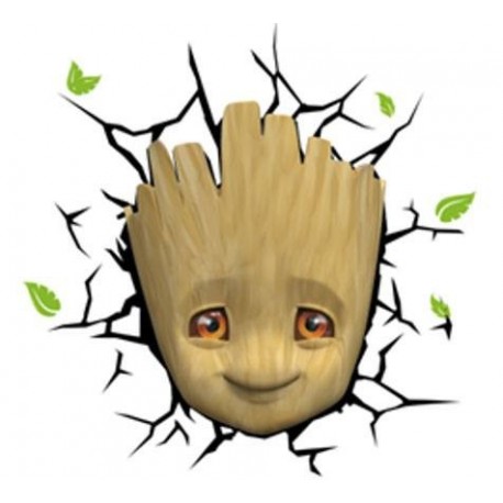 Lampe 3D LED Baby Groot Marvel Comics