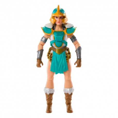Figura Teela de 14 cm MOTU x TMNT, vista frontal.