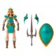 Figura Teela de 14 cm MOTU x TMNT, vista frontal.