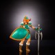 Figura Teela de 14 cm MOTU x TMNT, vista frontal.