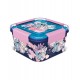 Fiambrera azul y rosa de Lilo & Stitch con ilustraciones de Stitch