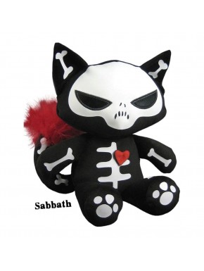Peluche Sabbath de Emily the Strange, 20 cm, Toynami