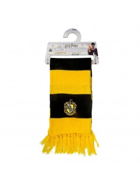 Bufanda de Harry Potter Hufflepuff con rayas negras y amarillas