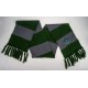 Bufanda Slytherin Harry Potter con rayas verdes y grises