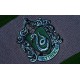 Bufanda Slytherin Harry Potter con rayas verdes y grises