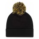 Gorro negro Wall-E con pom-pom y logo