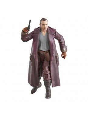 Figura Jod Na Nawood de Star Wars con abrigo burdeos.