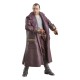 Figura Jod Na Nawood de Star Wars con abrigo burdeos.