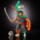 Figura articulada Casey Jones MOTU x TMNT con accesorios