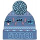 Gorro azul oscuro Lilo & Stitch con pom-pom