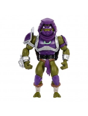 Figura Donatello MOTU x TMNT de 14 cm con accesorios