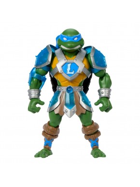 Figura de Leonardo MOTU x TMNT con armadura y espadas.