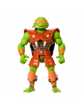 Figura Michelangelo MOTU x TMNT con accesorios