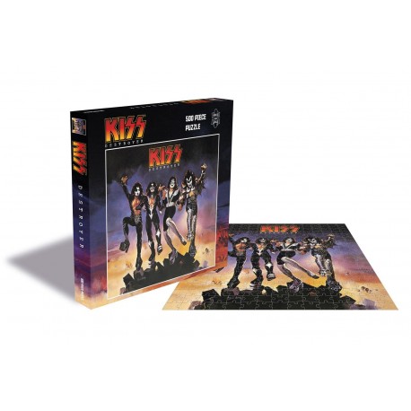 Caja y puzzle de Kiss Destroyer con 500 piezas