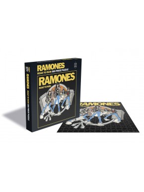 Caja y piezas del puzzle Ramones Road to Ruin