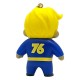 Llavero Vault Boy de Fallout con traje azul y amarillo