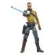Figura de Kanan Jarrus con sable de luz azul.