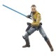 Figura de Kanan Jarrus con sable de luz azul.