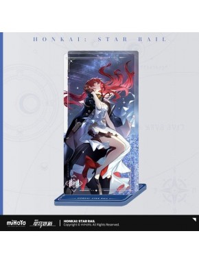 Adorno acrílico Himeko Honkai: Star Rail con purpurina