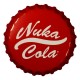 Placa redonda de tampa Nuka-Cola de Fallout na parede