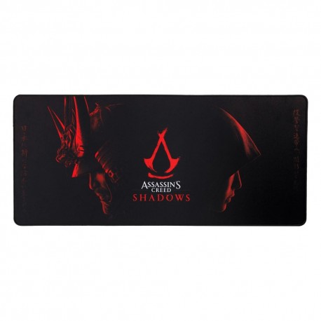 Vade protector de Assassin's Creed sombras con diseño rojo y negro
