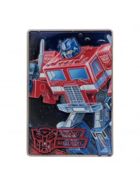 Transformers 40th anniversary ingot with Optimus Prime