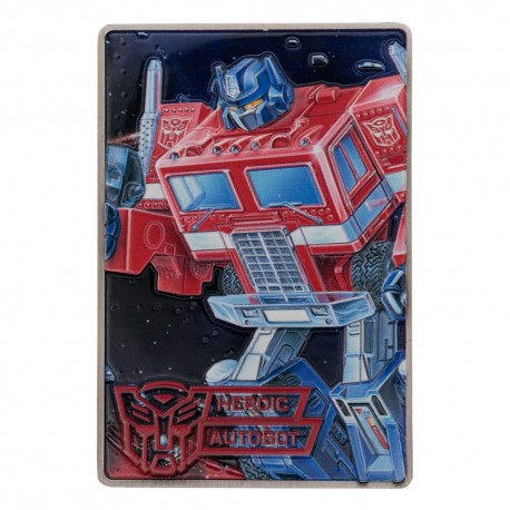 Lingote de Transformers edición 40 aniversario con Optimus Prime