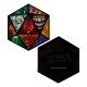 Médaillon D20 Dungeons & Dragons en métal multicolore