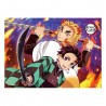 Poster en Tissu Demon Slayer Tanjiro et Kyojuro Rengoku 84 x 118 cm