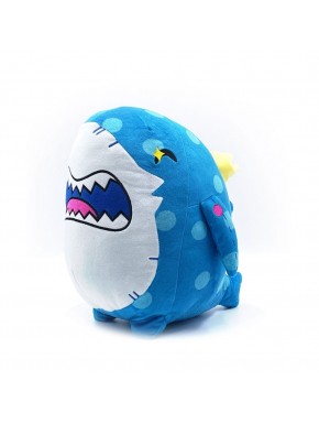 Peluche Obey Me! Shark-un bleue avec taches et détails jaunes