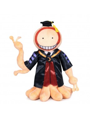 Peluche del personaje de Assassination Classroom con atuendo negro.