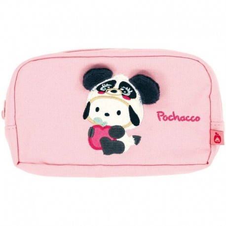 Estuche rosa Sanrio Pochakon de poliéster 10x19 cm
