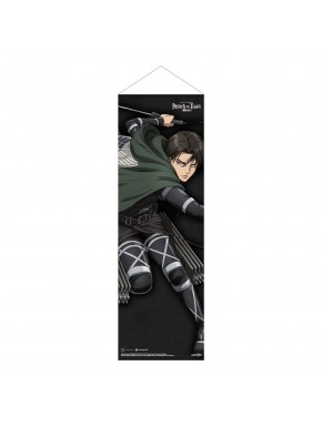 Póster de tela Slim Levi de Attack on Titan, 30 x 90 cm
