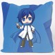 Housse de coussin Kaito Vocaloid bleue 50 x 50 cm