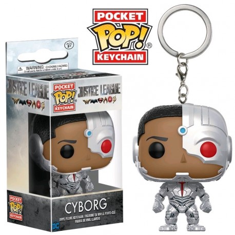 Llavero mini Funko Pop! Cyborg Liga de la Justicia