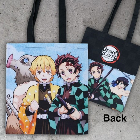 Bolsa Demon Slayer con Inosuke, Zenitsu y Tanjiro