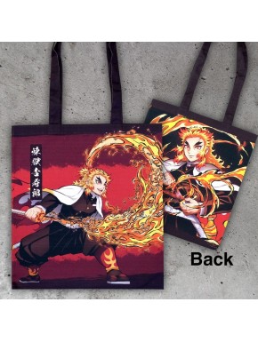 Bolsa de algodón Demon Slayer con diseño de Kyojuro Rengoku