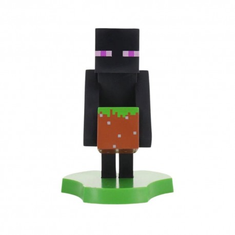 Soporte Enderman Minecraft para teléfono y auriculares