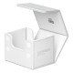 Étui Ultimate Guard Sidewinder blanc ouvert avec des cartes.