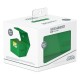 Estuche Sidewinder verde abierto mostrando cartas.