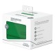 Estuche Sidewinder verde abierto mostrando cartas.
