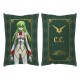 Almohada Code Geass C.C. en tonos verdes y dorados