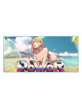 Toalla Chainsaw Man Power en diseño playero