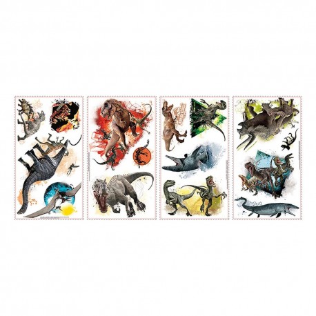 Feuilles de stickers muraux Jurassic World
