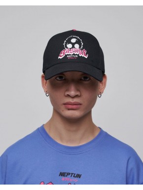 Gorra negra con logo de Sasuke de Naruto Shippuden