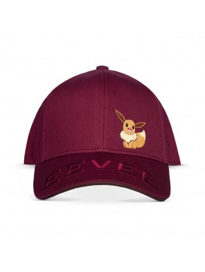 Casquette de baseball bordeaux avec Évoli brodé